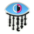 Oval blue/pink Arabian Evil Eye 796-23 Shoe Charm