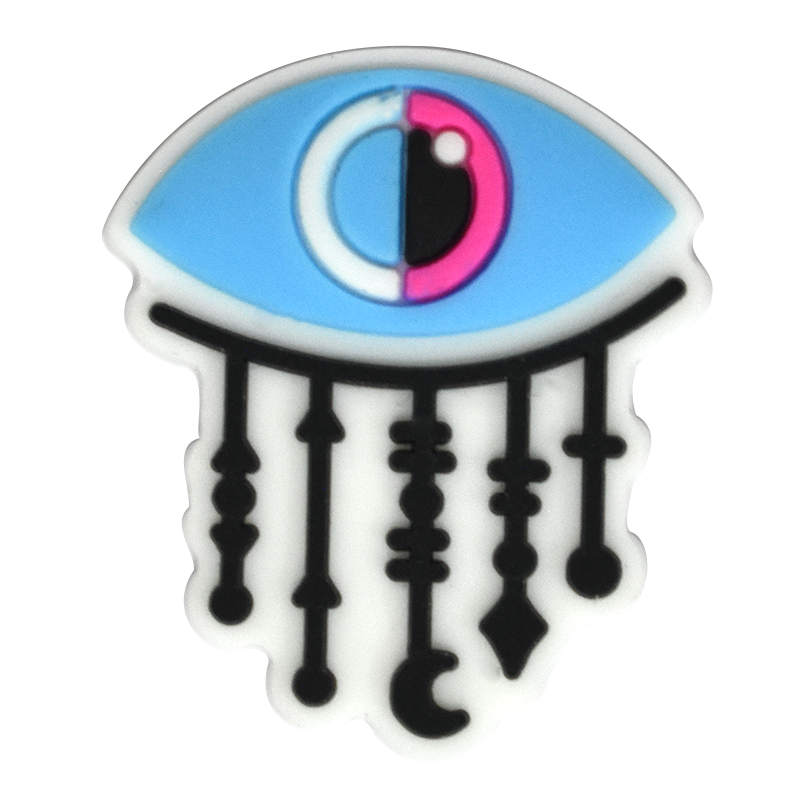 Oval blue/pink Arabian Evil Eye 796-23 Shoe Charm