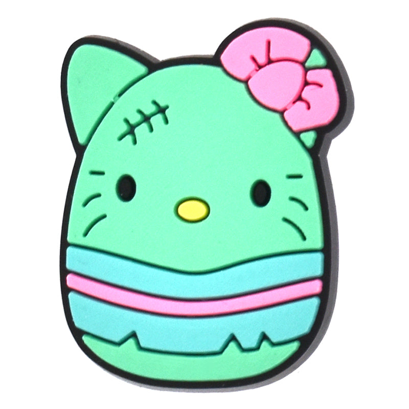 Green pink bow Squishmallow 807-08 Shoe Charm