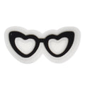 Black heart glasses for Barbie808-05 Shoe Charm