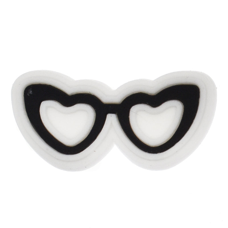 Black heart glasses for Barbie808-05 Shoe Charm