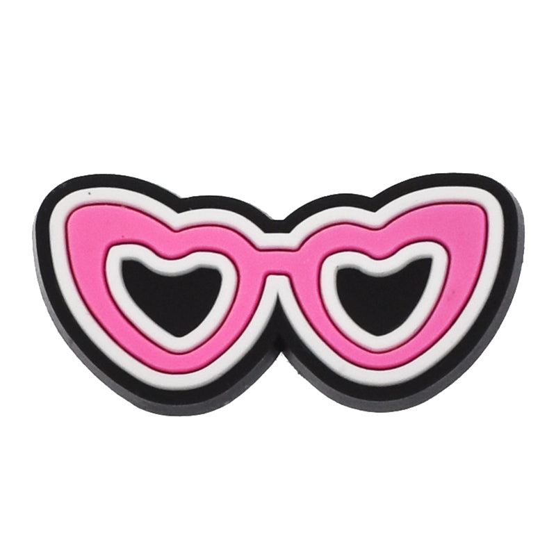 Pink heart glasses for Barbie808-06 Shoe Charm