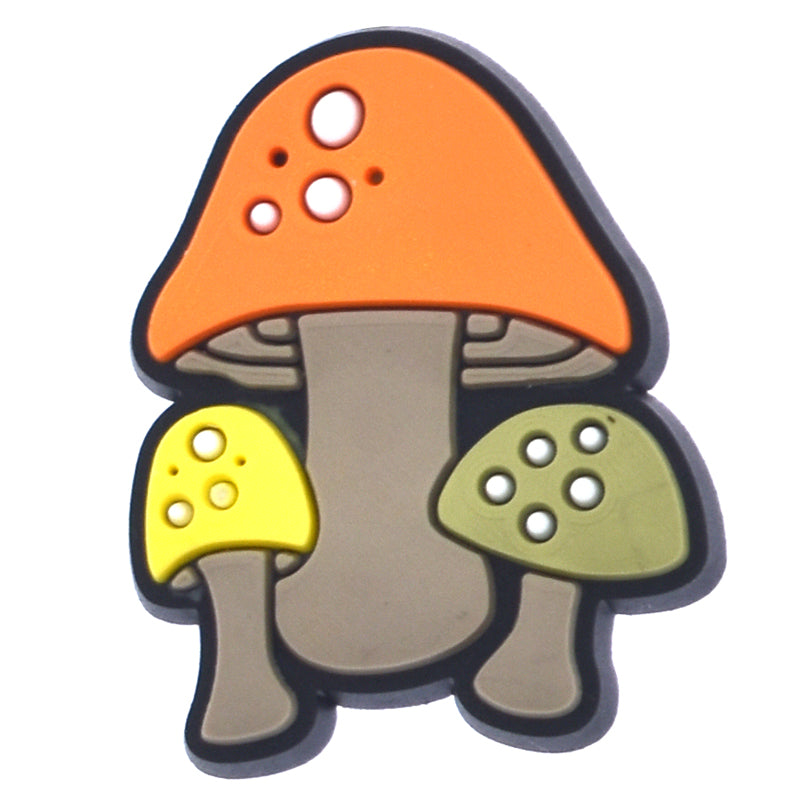 Orange dome Mushrooms 815-14 Shoe Charm