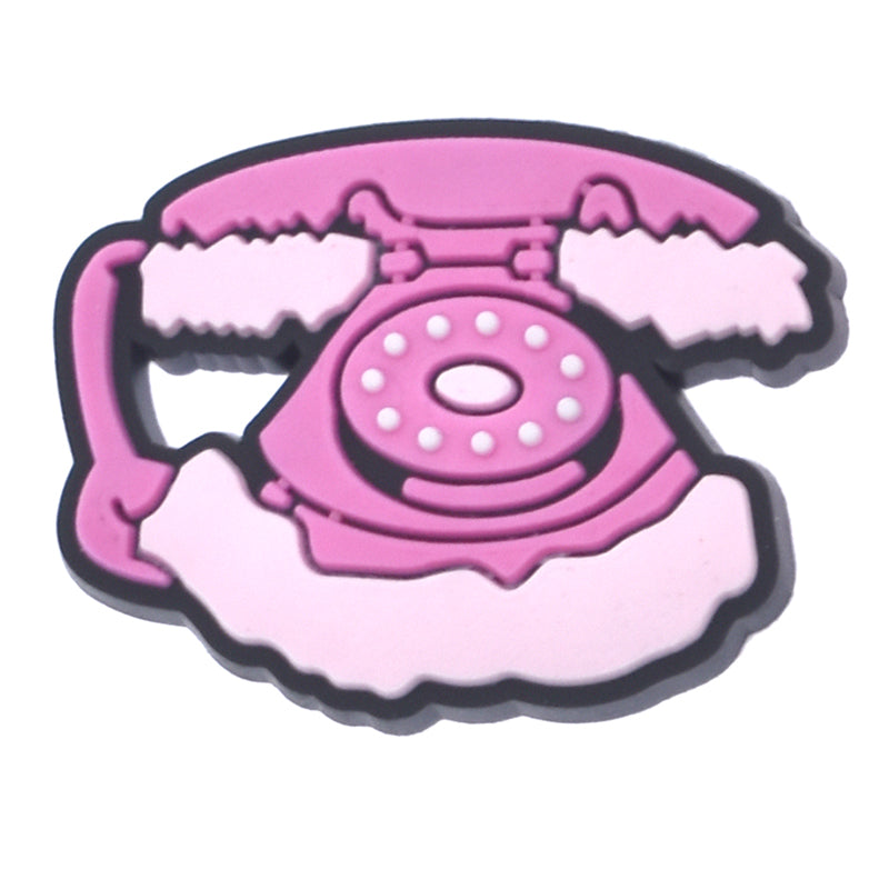 Pink telephone Barbie 816-07 Shoe Charm