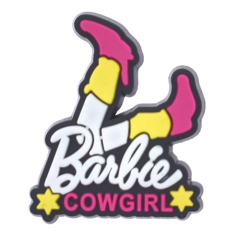Cowgirl Barbie sign logo 816-10 Shoe Charm