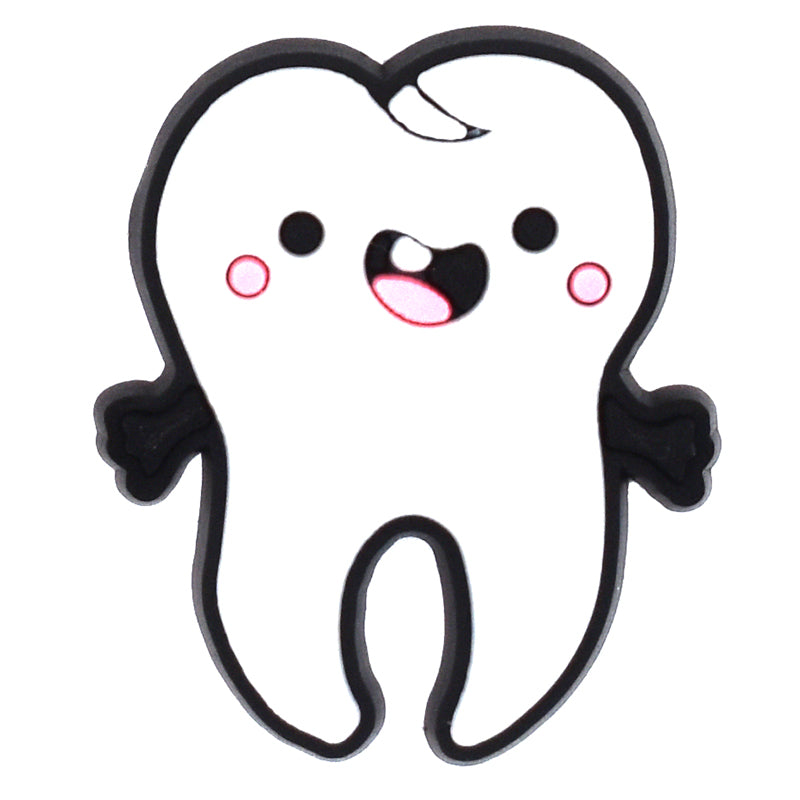 Happy Molar Tooth At the Dentist 820-02 Shoe Charm