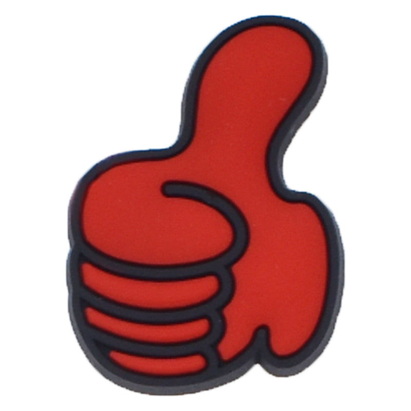 Red fist thumbs up 88-118 - Shoe Charm