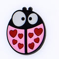Cross eyed ladybird 90-14 Shoe Charm
