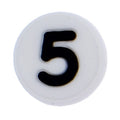 [product_title]0-9 NUMBERS BLACK ON WHITE ROUND
