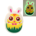 Yellow Chick Bunny Glow in the\n  dark GL330-05 Shoe Charm