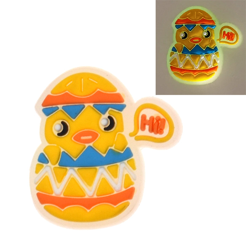 Yellow Hi Chick Glow in the\n  dark GL330-11 Shoe Charm