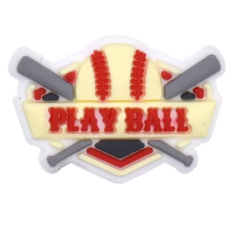 Baseball Shoe Charm for Clog Footwear - Sports Fun Gift image 0
