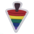 Sweet Spinning top Shoe Charm - Rainbow for Clogs Accessory UK image 0