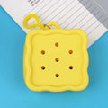 Bag purse for shoe charms - Yellow with zip & baghook 7 holes - Shoe Charm