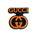Gucci stylised badge logo orange MQ087-68 Shoe Charm