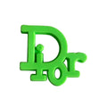 Dior French Luxury stylised logo green MQ087-157 Shoe Charm