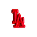 LA stylised logo badge red MQ087-17 Shoe Charm