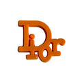 Dior French Luxury stylised logo orange MQ087-66 Shoe Charm