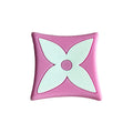 LV Louis Vuitton French star badge logo white on pink 087-29 Shoe Charm