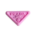 Prada triplate stylised badge pik on pink 087-25 Shoe Charm