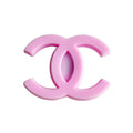 Chanel double C stylised logo pink 087-28 Shoe Charm