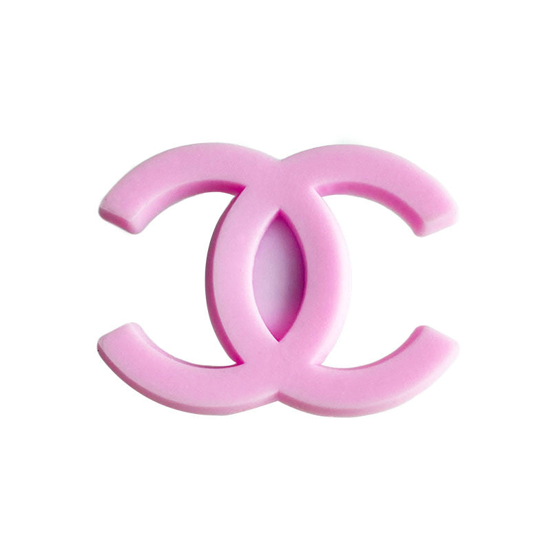 Chanel double C stylised logo pink 087-28 Shoe Charm