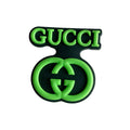 Gucci stylised badge logo green 087-149 Shoe Charm