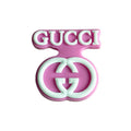 Gucci stylised badge pink 087-20 Shoe Charm
