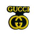 Gucci stylised badge logo yellow MQ087-73 Shoe Charm