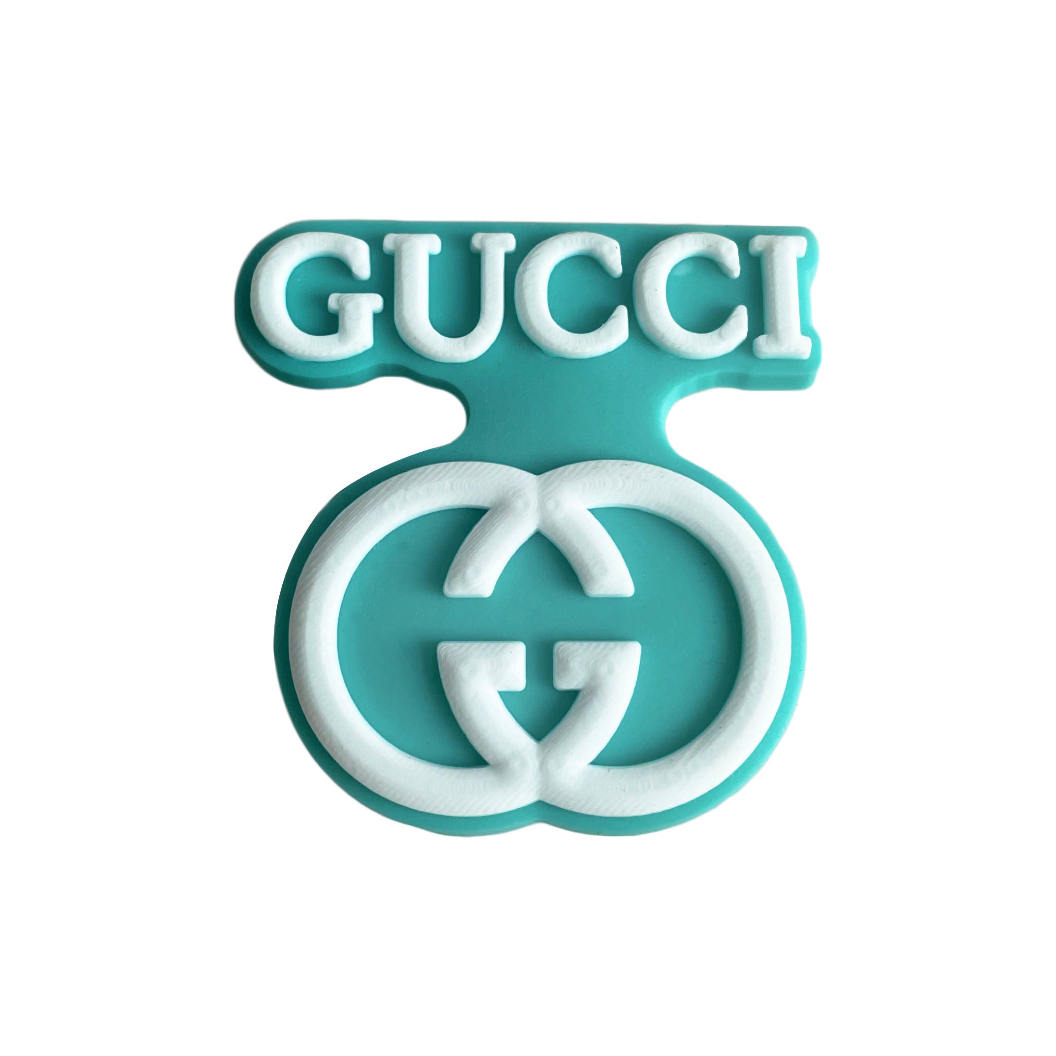 Gucci stylised badge logo aqua MQ087-88 Shoe Charm
