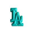 LA stylised logo aqua MQ087-93 Shoe Charm