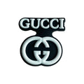 Gucci stylised badge logo black MQ087-133 Shoe Charm