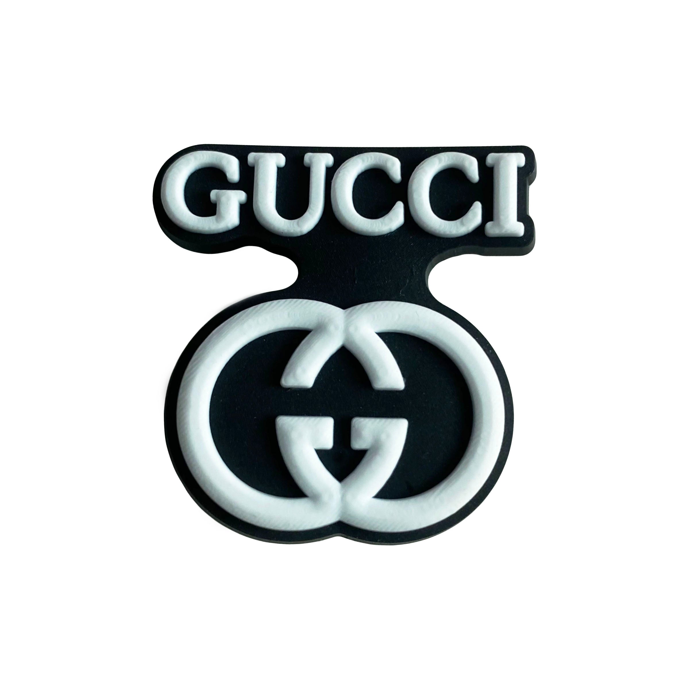 Gucci stylised badge logo black MQ087-133 Shoe Charm
