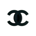 Chanel double C stylised logo black 087-138 Shoe Charm