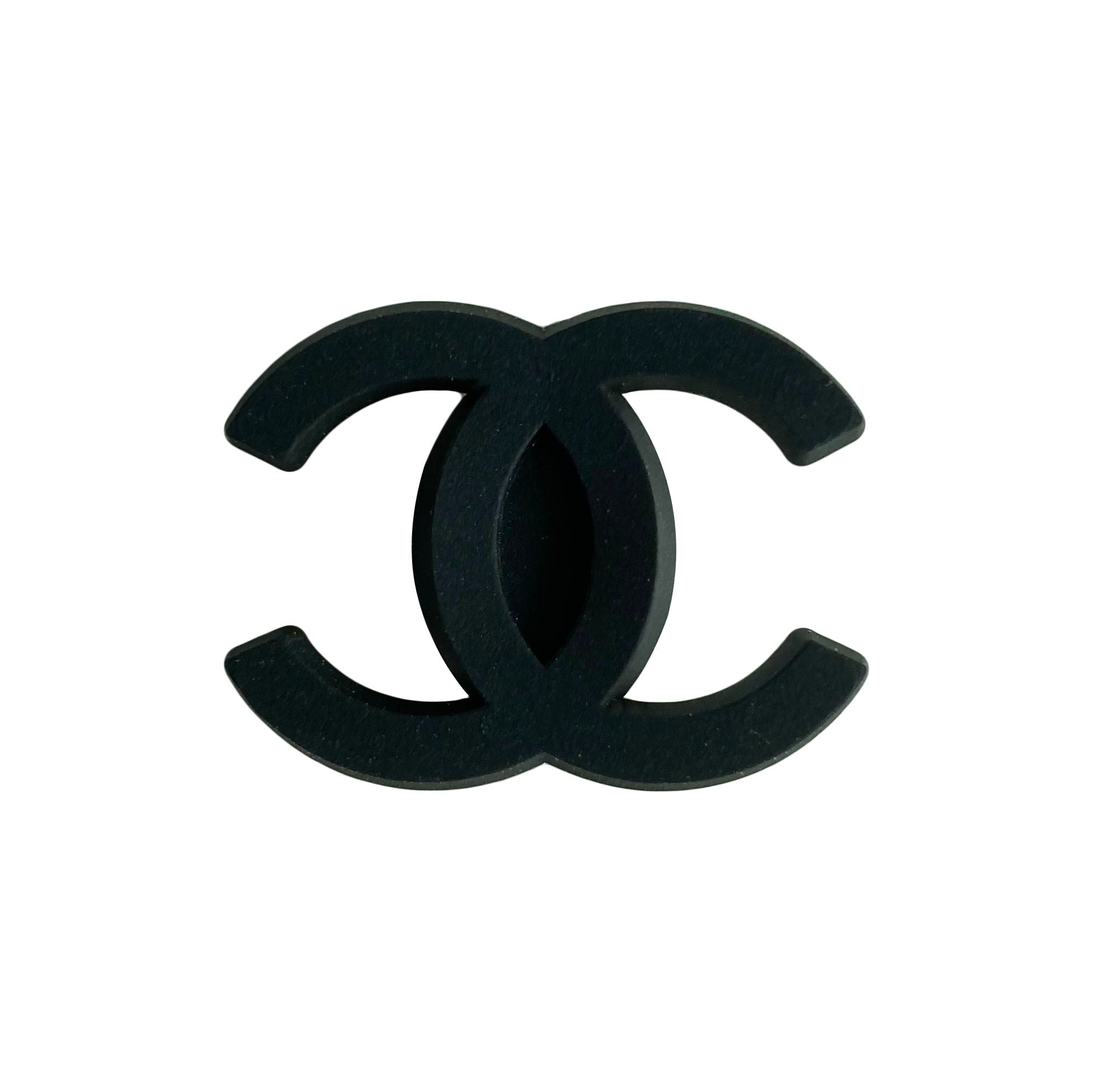 Chanel double C stylised logo black 087-138 Shoe Charm