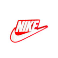NIKE Swoosh logo white on red MQ087-08 Shoe Charm