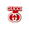Gucci stylised badge logo red MQ087-02 Shoe Charm