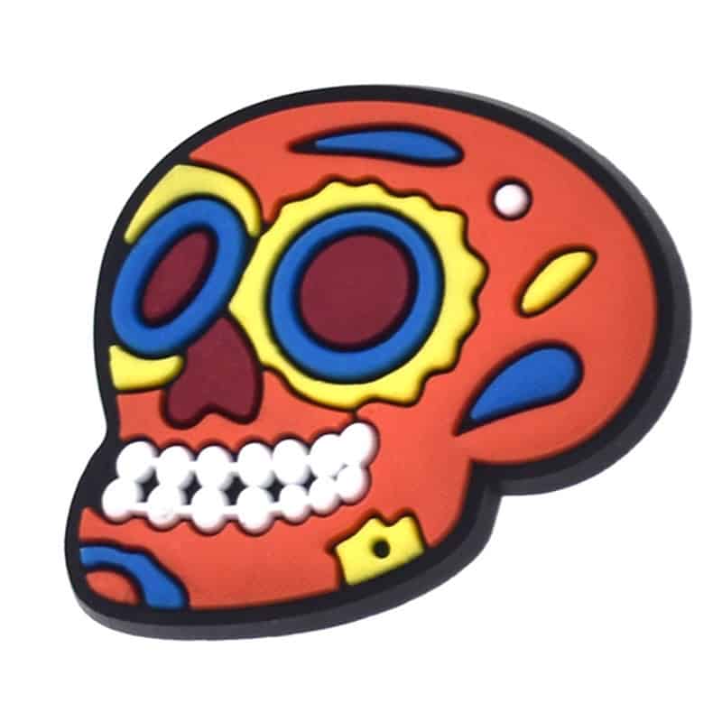 Mexican Calevera decorated skull Clog Accessory for Clogs - Cool Gift Accessory image 0