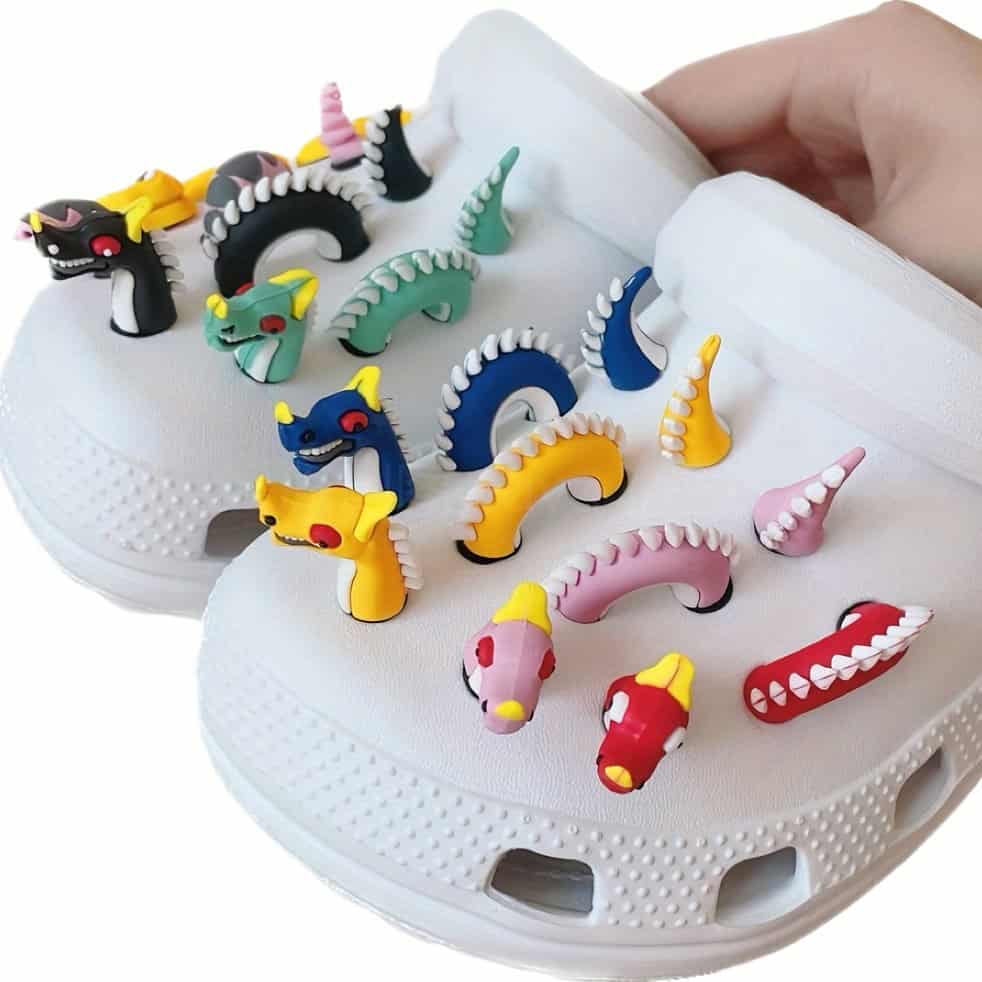 Bookworm reading Bright Croc Decoration Charm 498-15 Shoe Charm