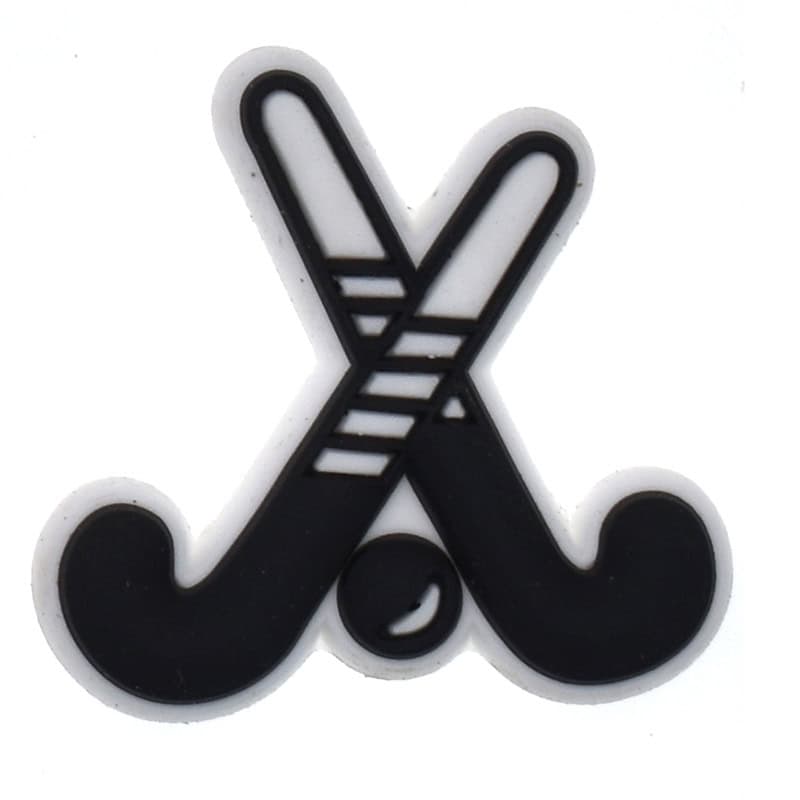 Modern Hockey sticks Clog Charm - Sports for Clog Style Shoes Gift Idea image 0