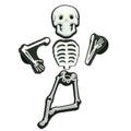 Shoe charm set - skeleton set 4 pieces, head, body, arms, legs 3D300-01 - Shoe Charm