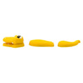3D Yellow Crockodile 3 piece, head, body & tail 3D Standing Charm 3D308-31 - Shoe Charm
