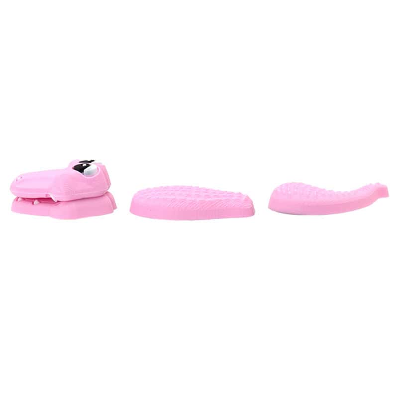 3D Pink Crockodile 3 piece, head, body & tail 3D Standing Charm 3D308-32 - Shoe Charm