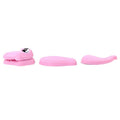 3D Pink Crockodile 3 piece, head, body & tail 3D Standing Charm 3D308-32 - Shoe Charm