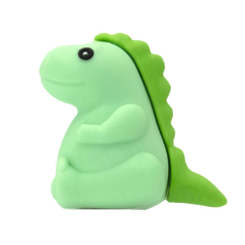 3D Baby dinosaur sitting down green 3D Standing Charm 3D308-36 - Shoe Charm