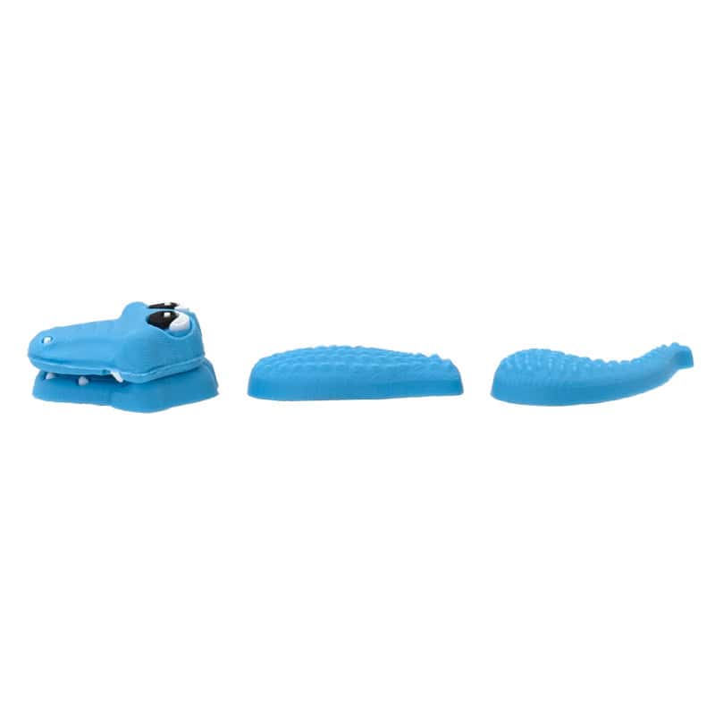3D Blue Snake 3 piece, head, body & tail 3D Standing Charm 3D308-40 - Shoe Charm