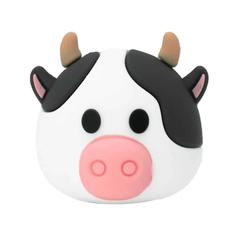 3D Happy cow head 3D Standing Charm 3D308-43 - Shoe Charm