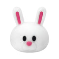 3D White rabbit head & face 3D Standing Charm 3D308-45 - Shoe Charm