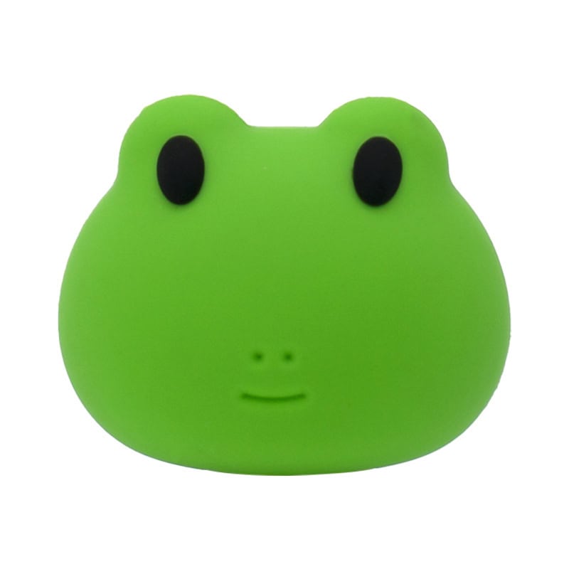3D Green frog head & face 3D Standing Charm 3D308-50 - Shoe Charm