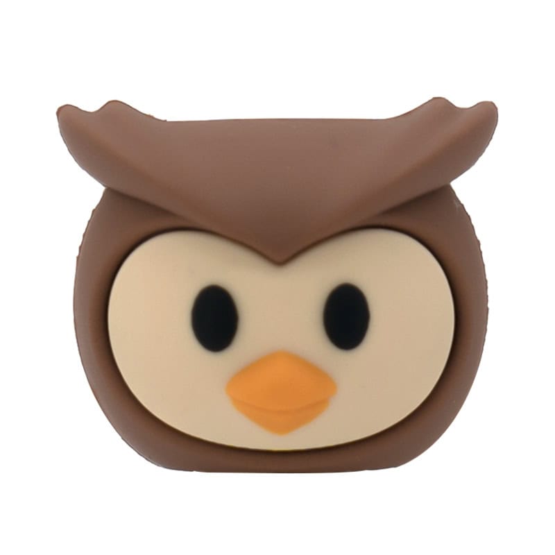 3D Owl head & face coo coo!3D Standing Charm 3D308-53 - Shoe Charm